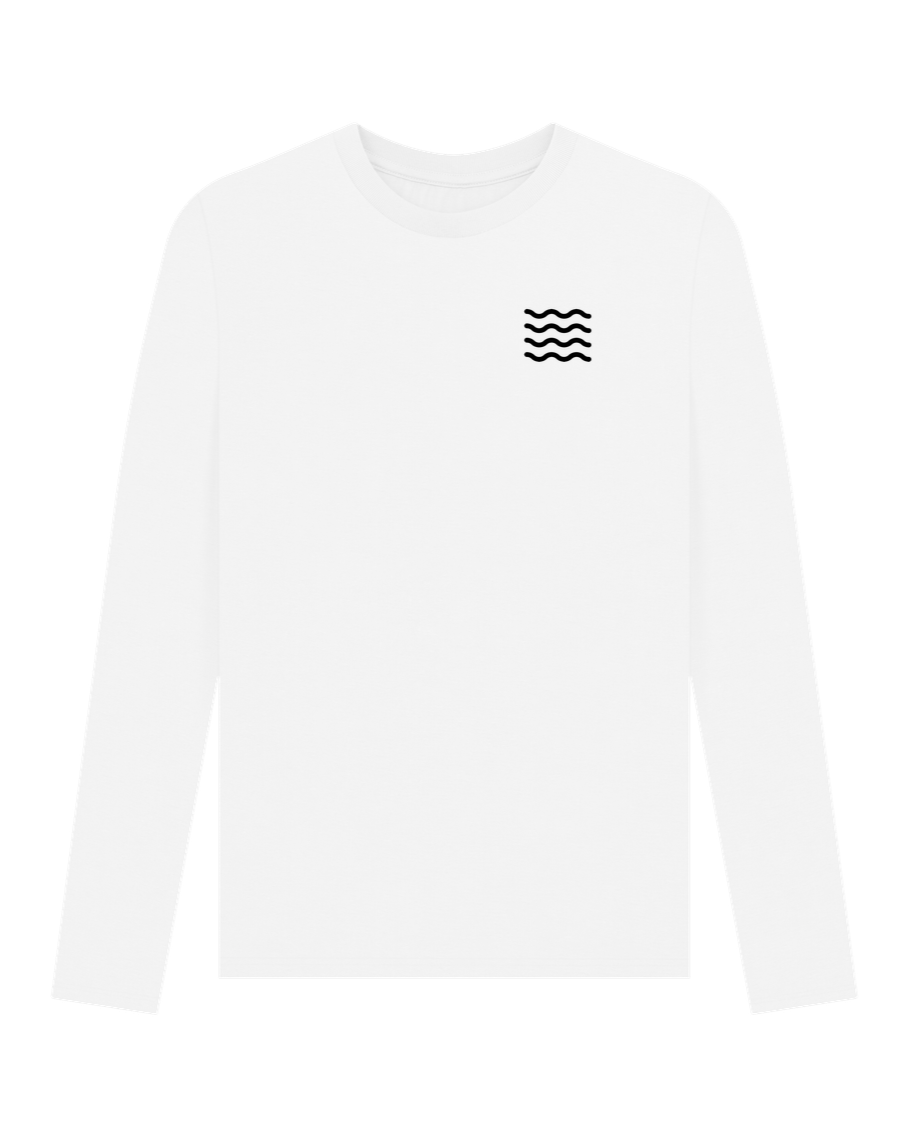 White Ocean Guardians Long Sleeve T-shirt Black