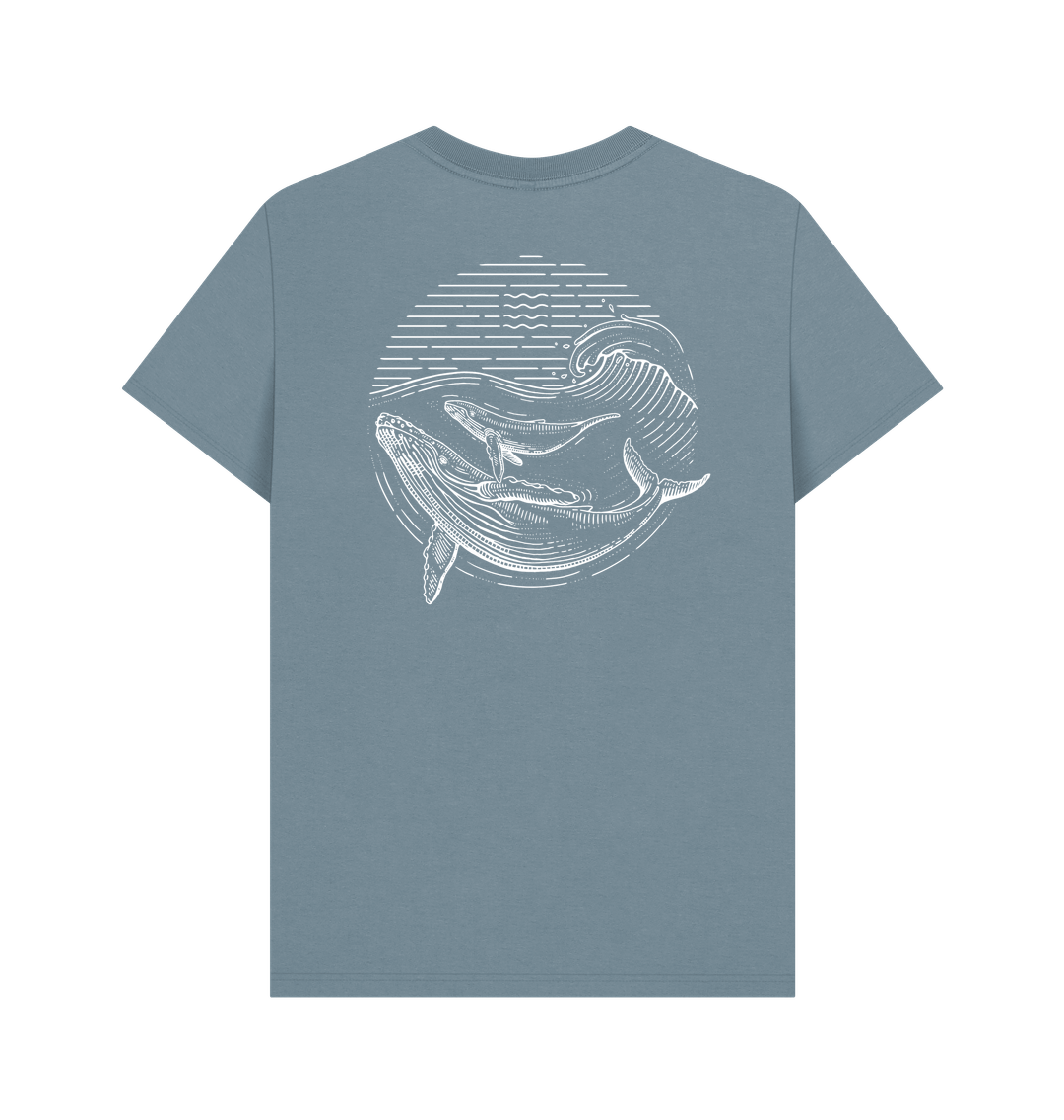 Stone Blue Printed T-shirt