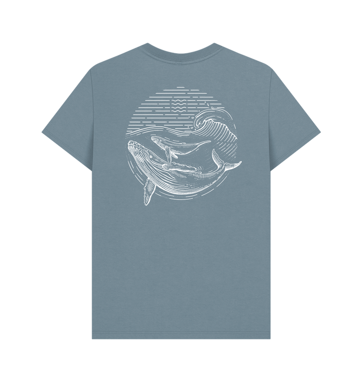 Stone Blue Printed T-shirt