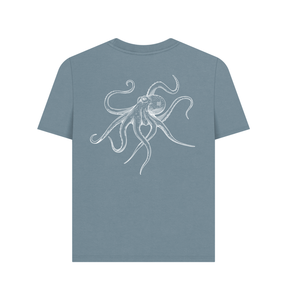 Stone Blue Printed T-shirt