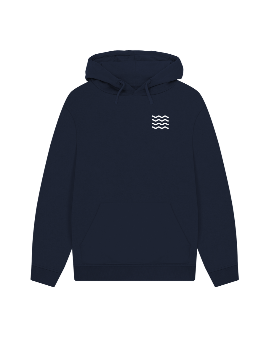 Navy Two Sides Unisex Hoodie WV