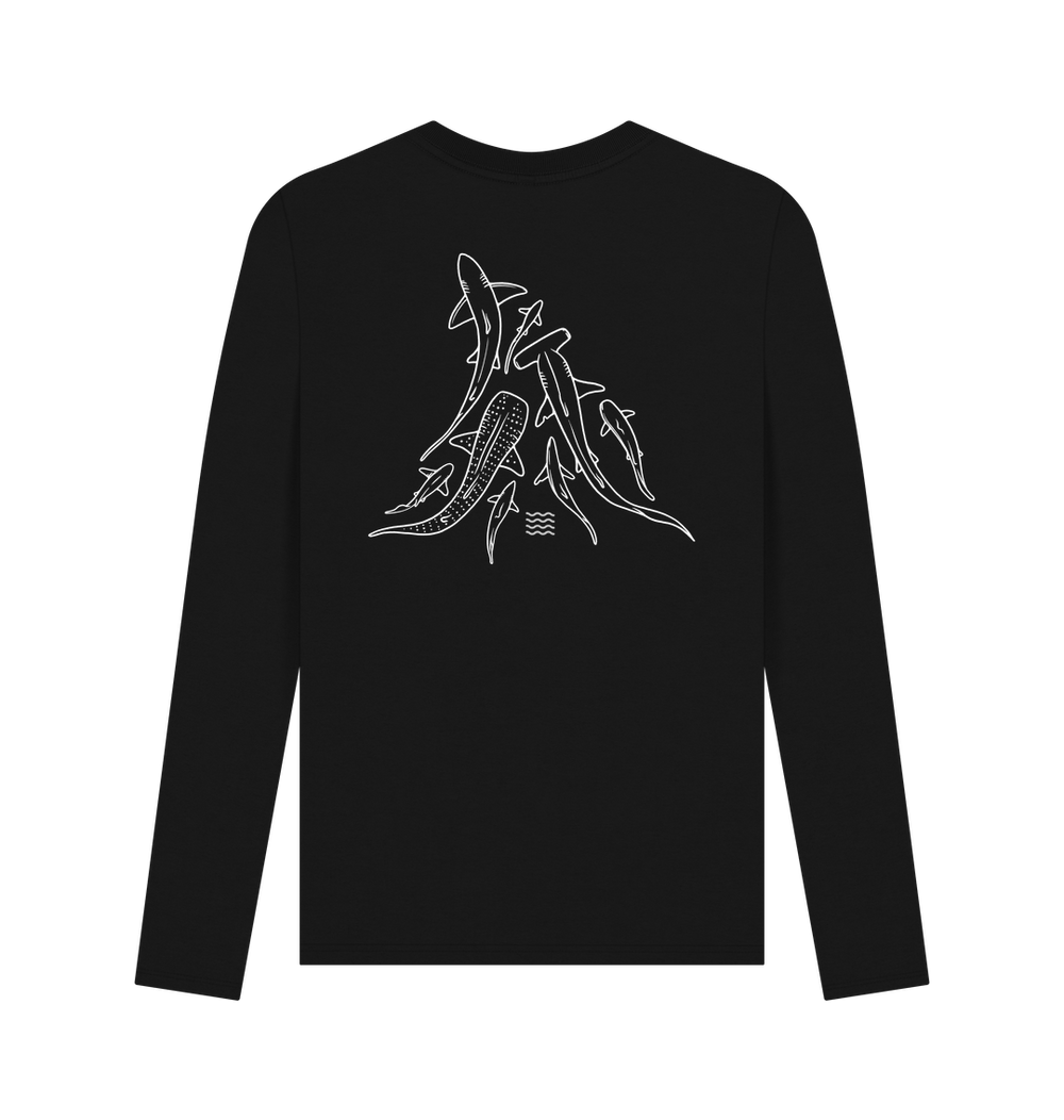 Black Printed Long Sleeve T Shirt