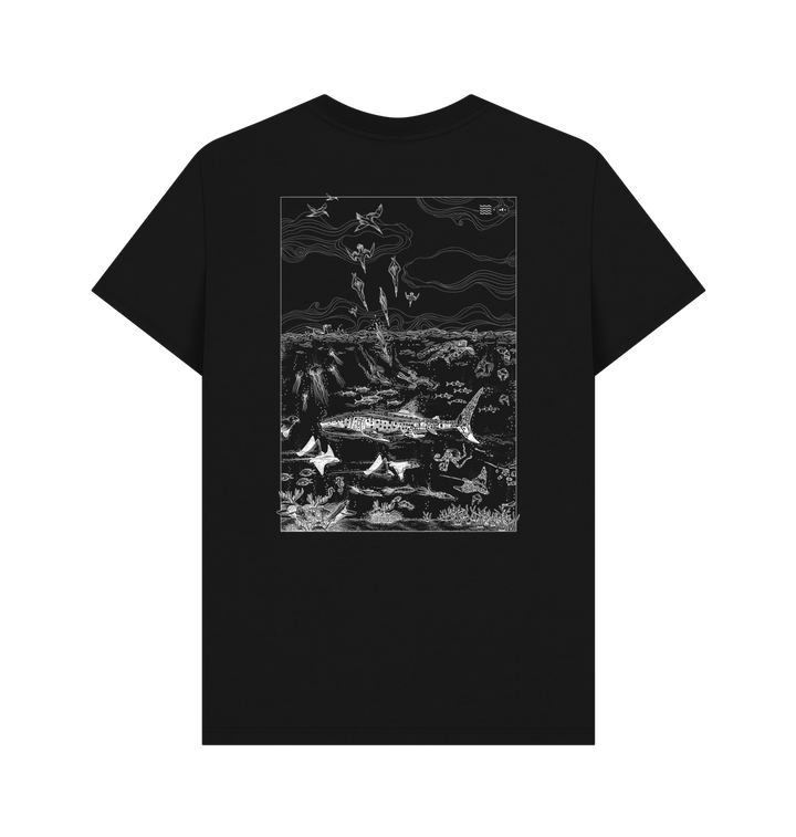 Black Printed T-shirt Back