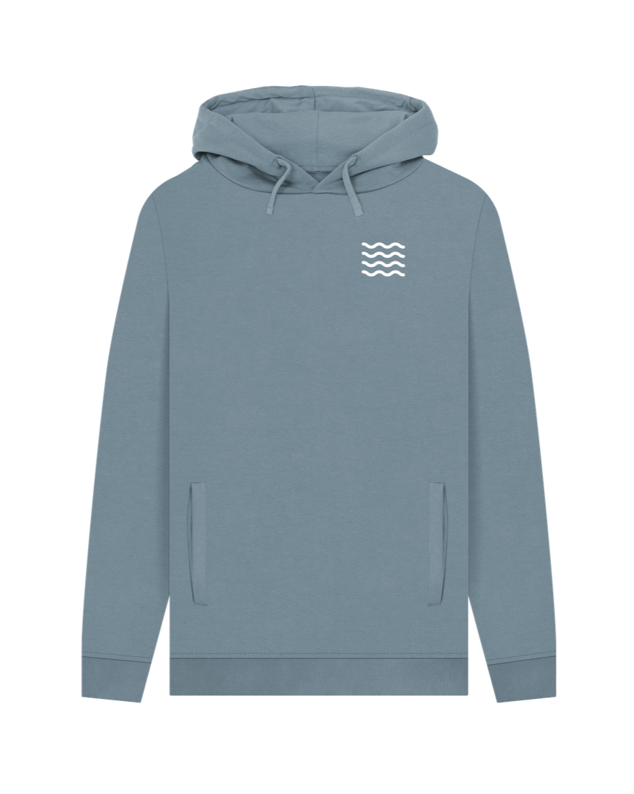 Stone Blue Fins Hoodie