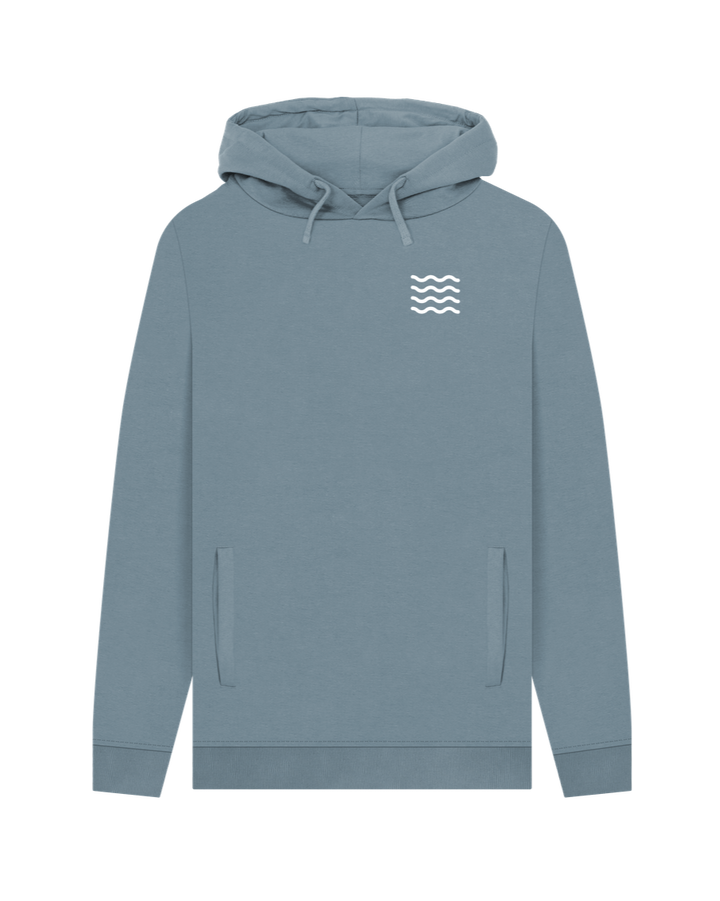 Stone Blue Fins Hoodie