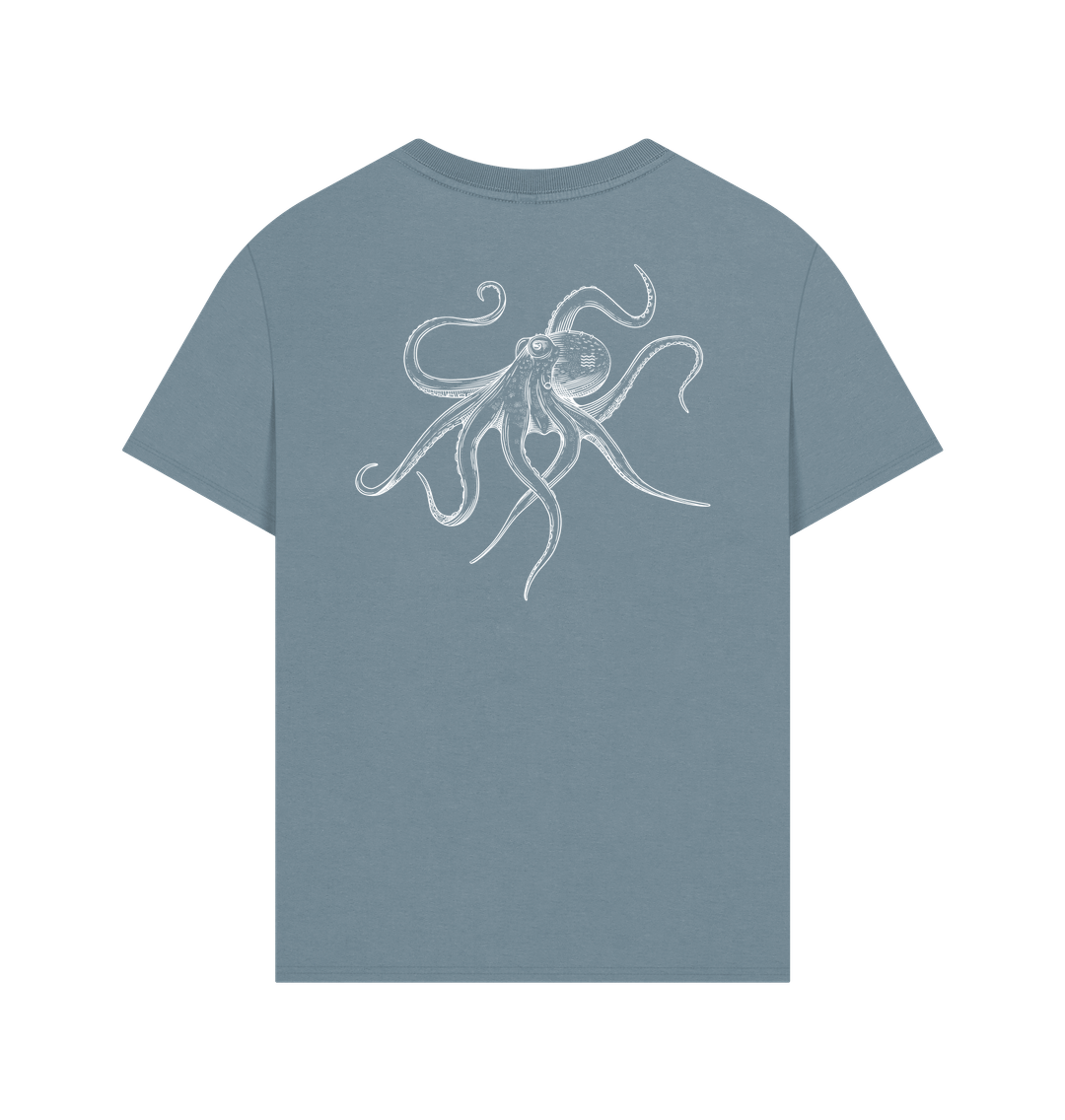 Stone Blue Printed T-shirt