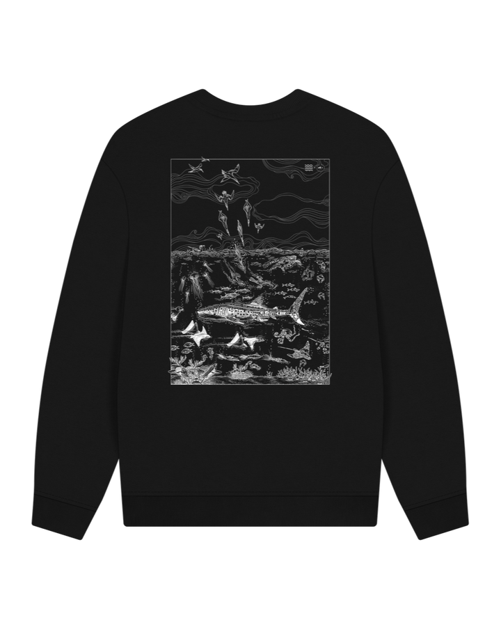 Two Sides Oversized Sweatshirt / White Version