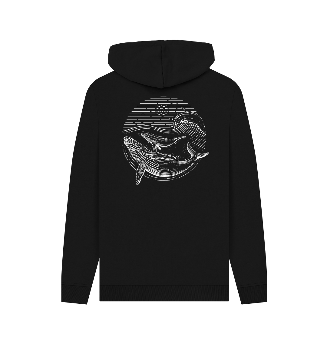 Black Printed Hoody