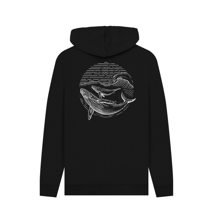 Black Printed Hoody