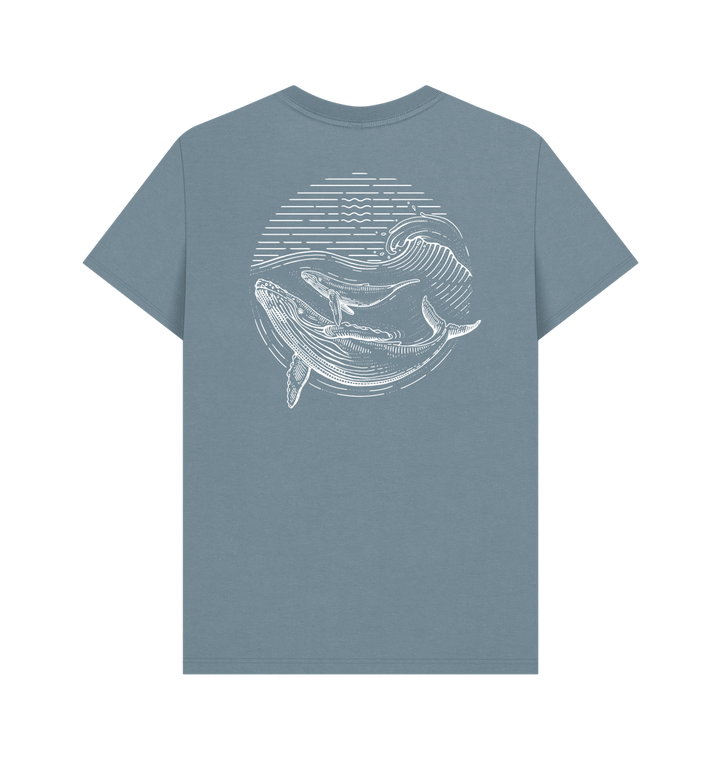 Stone Blue Printed T-shirt