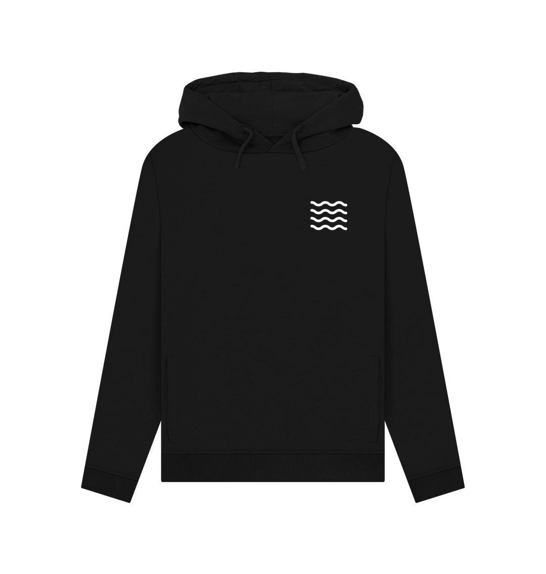 Black Printed Hoody