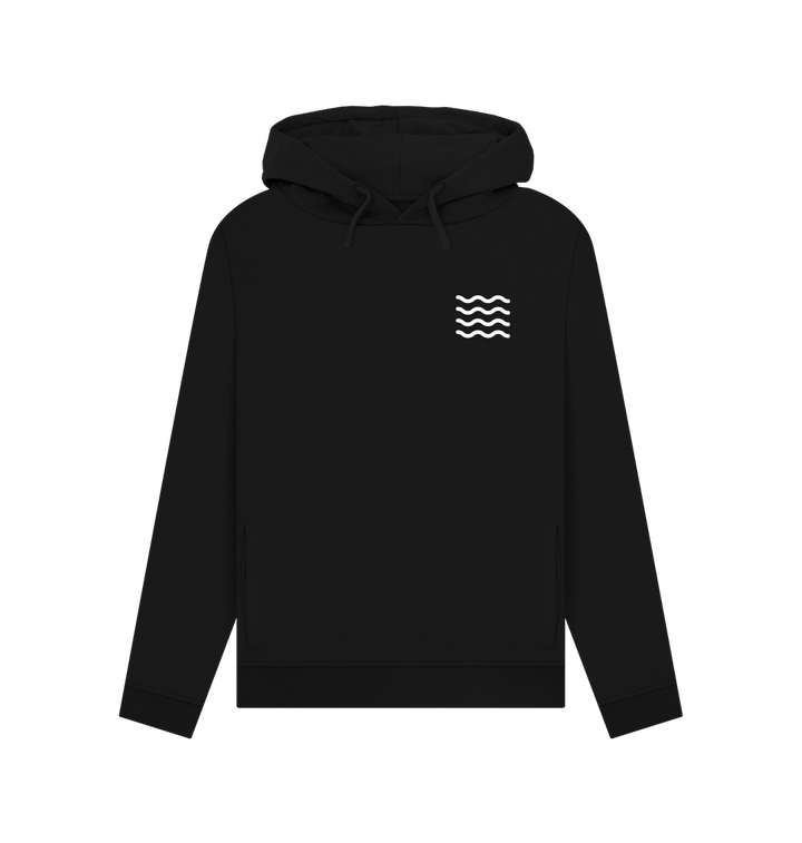 Black Printed Hoody