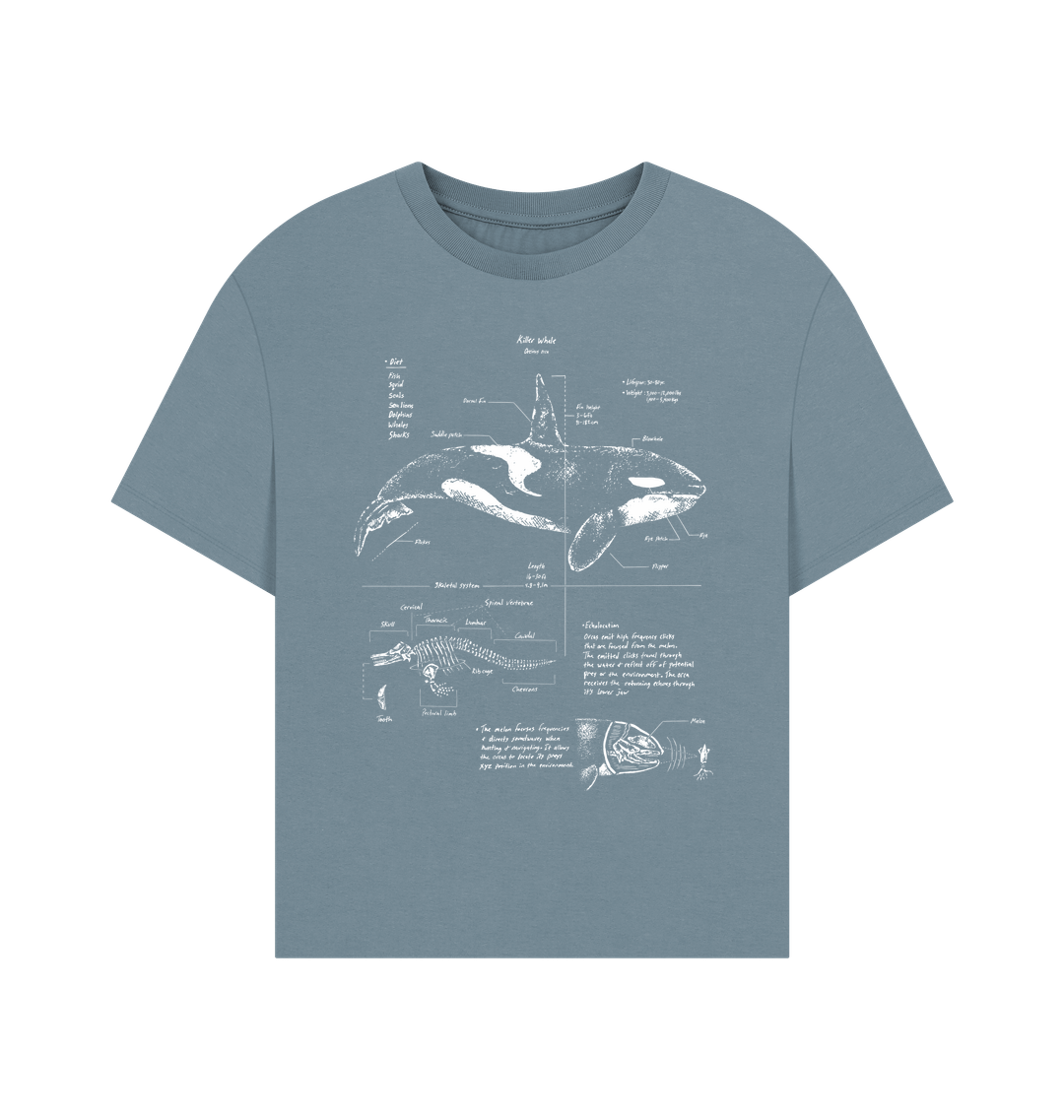Stone Blue Printed T-shirt