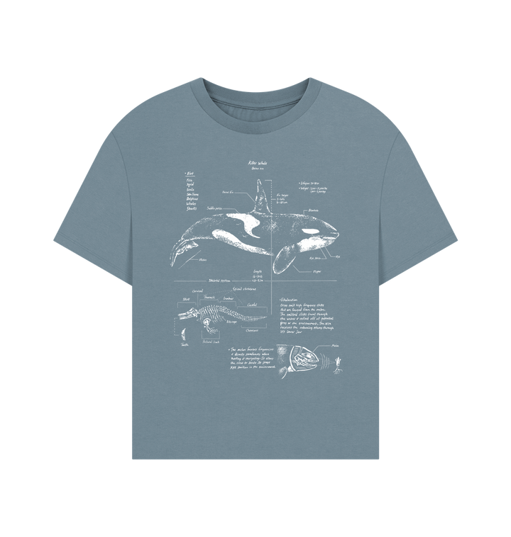 Stone Blue Printed T-shirt