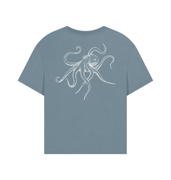 Stone Blue Printed T-shirt