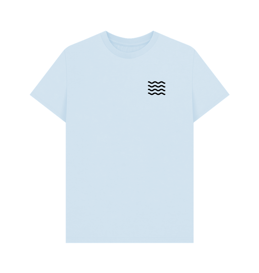 Sky Blue Printed T-shirt
