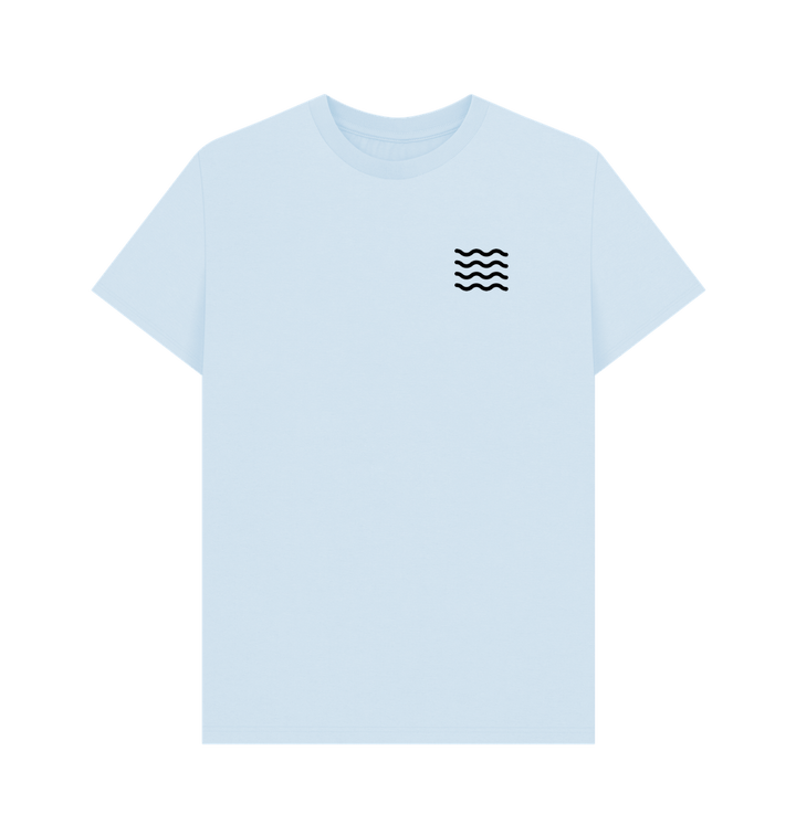 Sky Blue Printed T-shirt