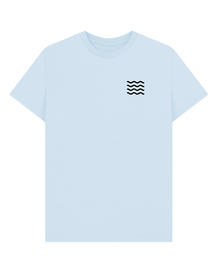 Sky Blue Octopoda T-shirt Black