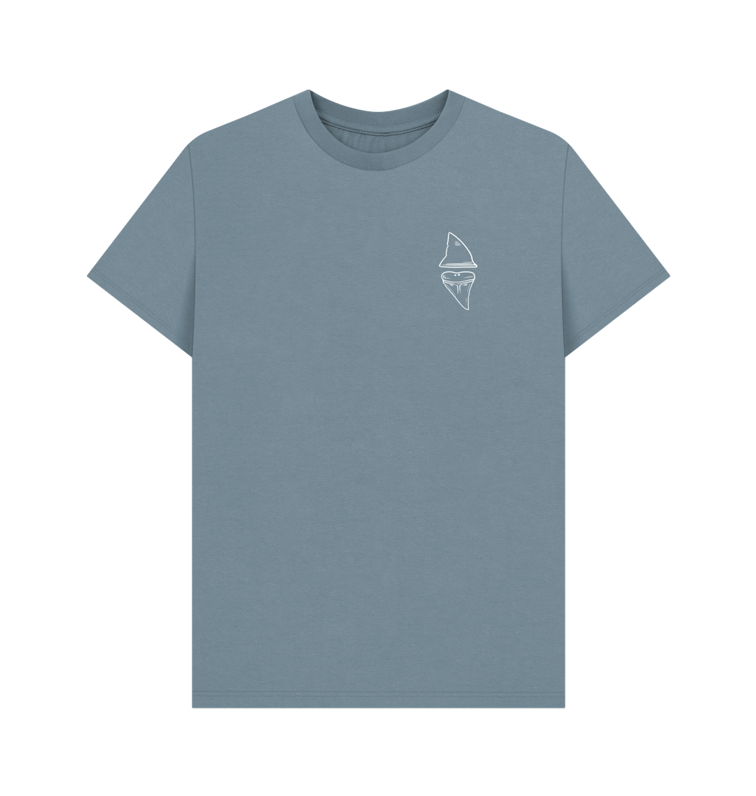 Stone Blue Printed T-shirt Front