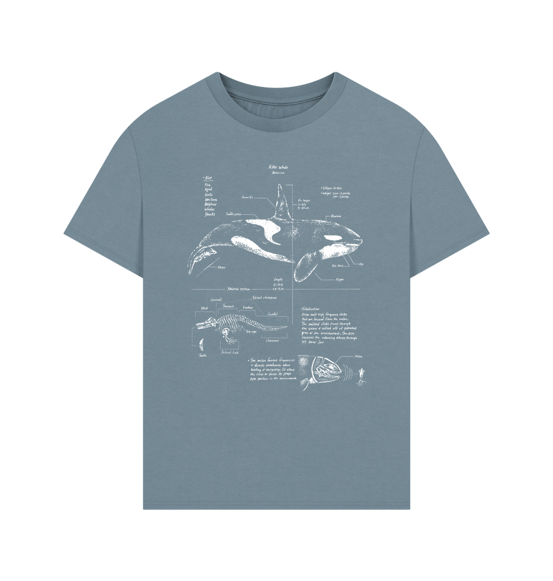 Stone Blue Printed T-shirt