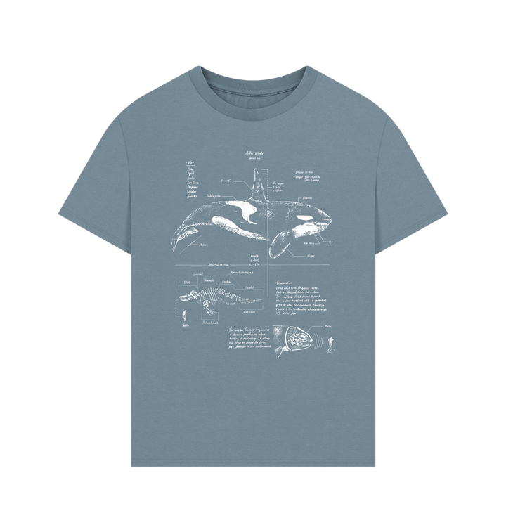 Stone Blue Printed T-shirt