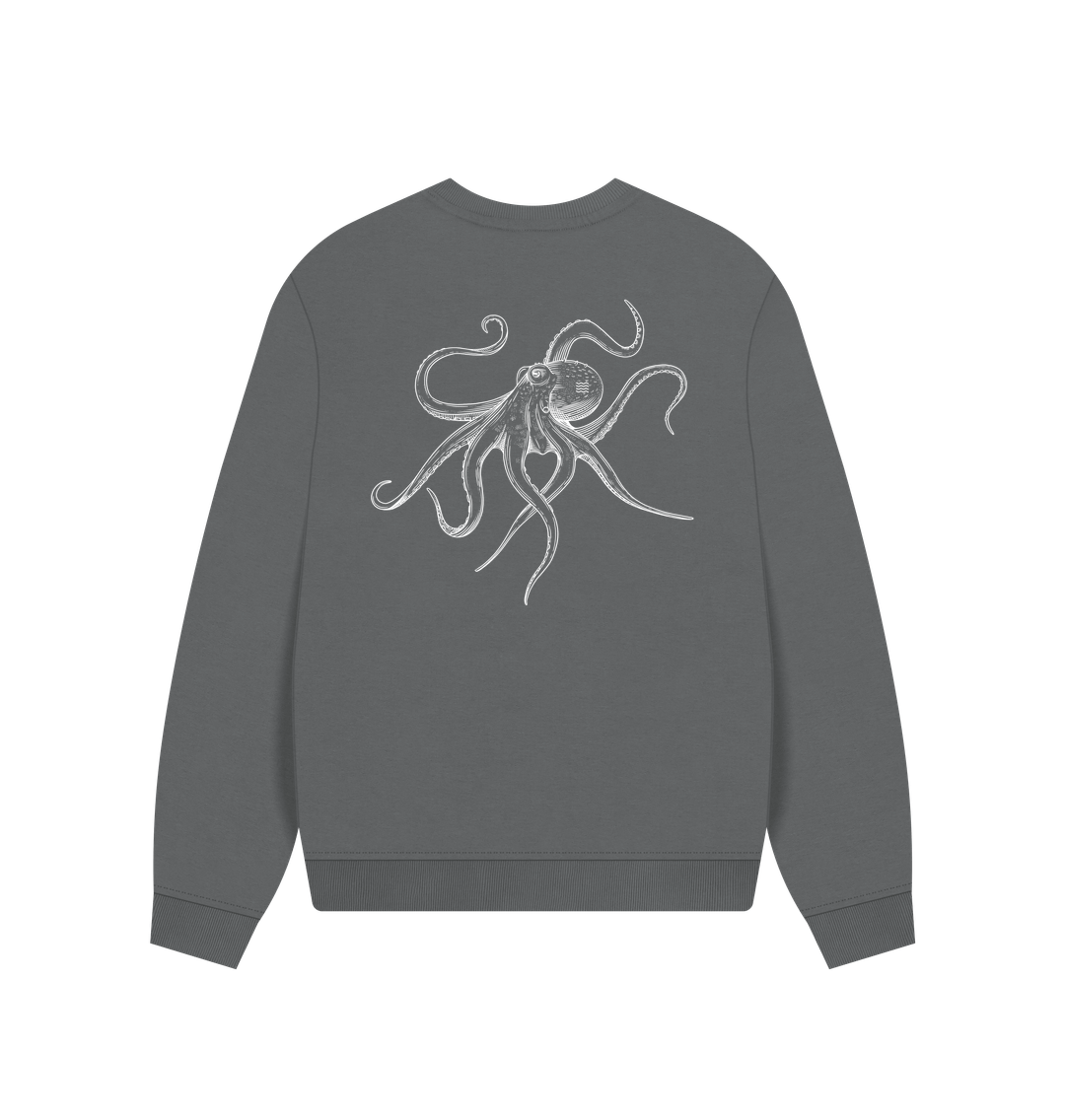 Slate Grey Printed Sweater