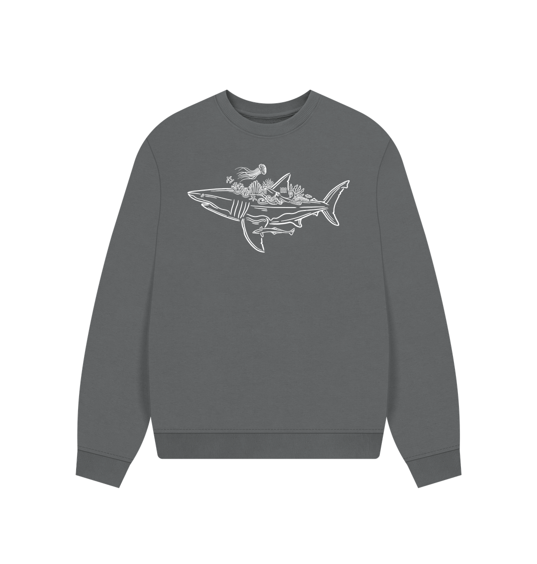 Slate Grey Printed Sweater