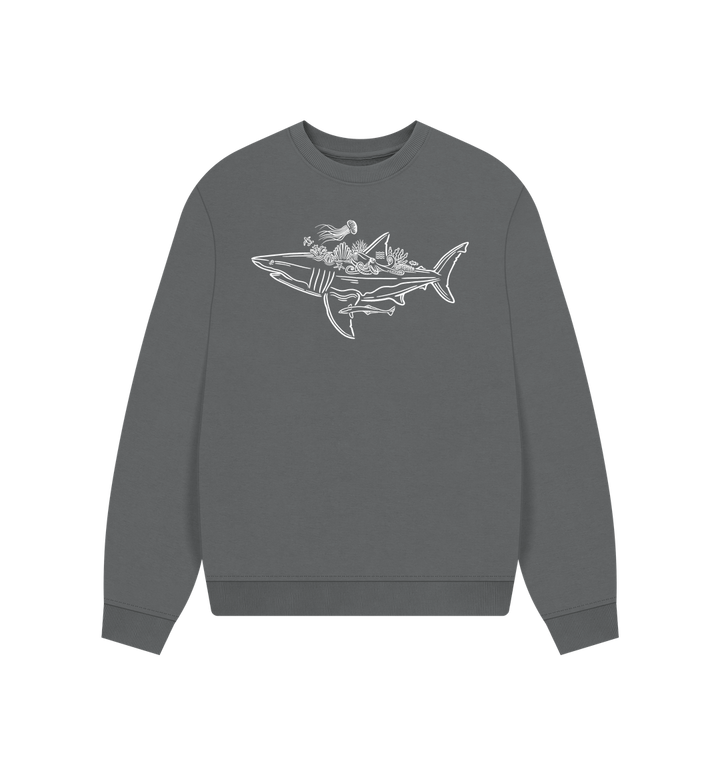 Slate Grey Printed Sweater