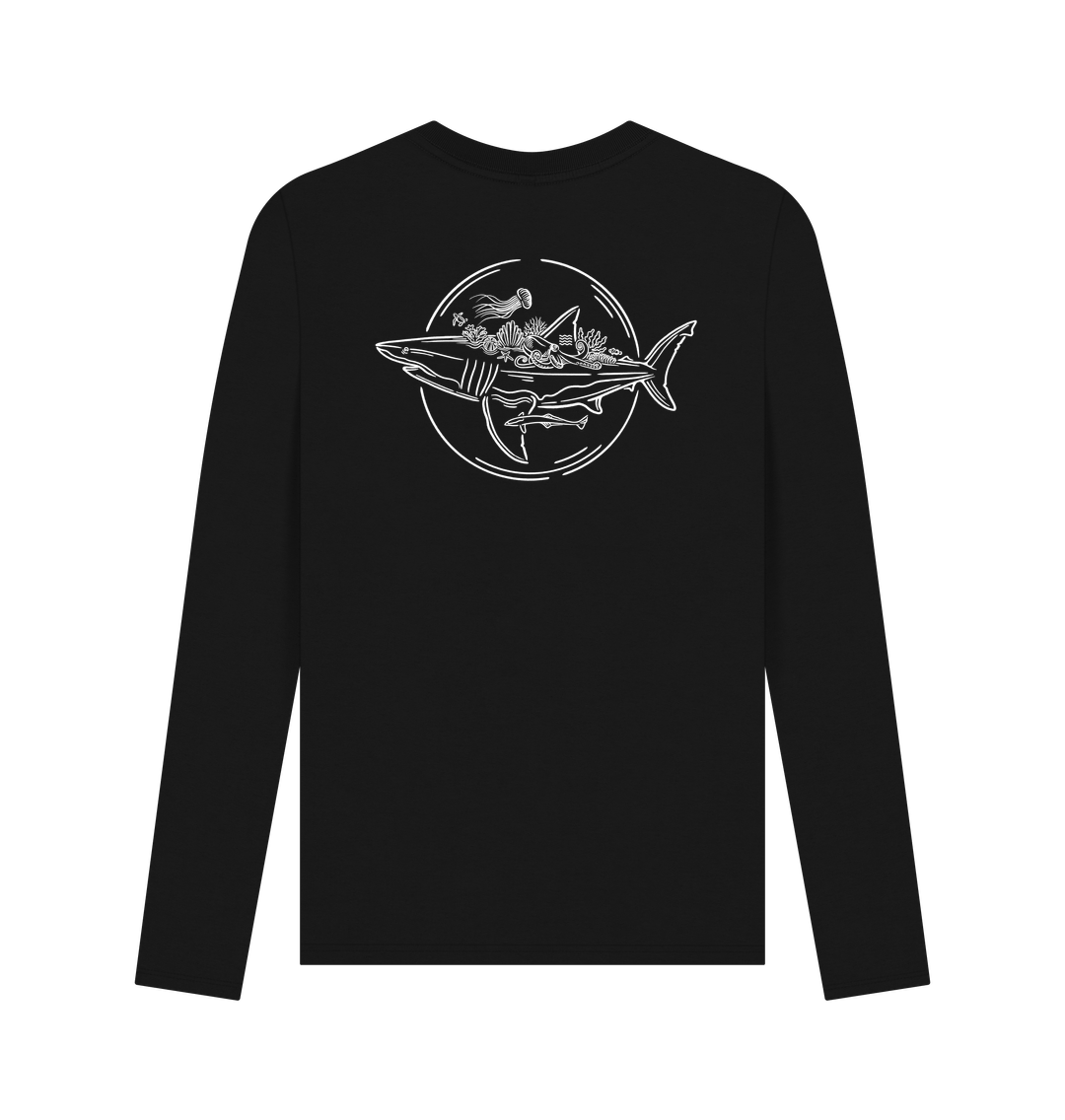 Black Printed Long Sleeve T Shirt