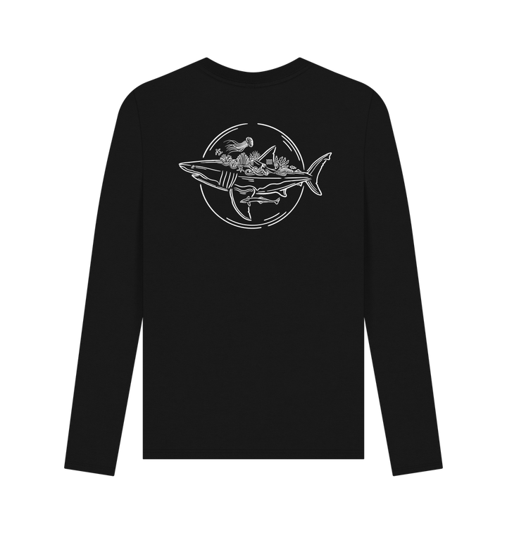 Black Printed Long Sleeve T Shirt