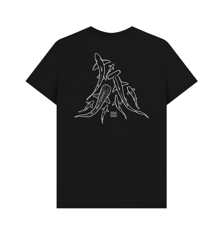 Black Printed T-shirt Back