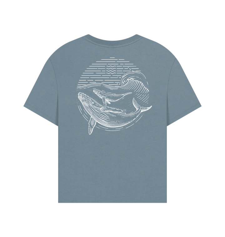 Stone Blue Printed T-shirt