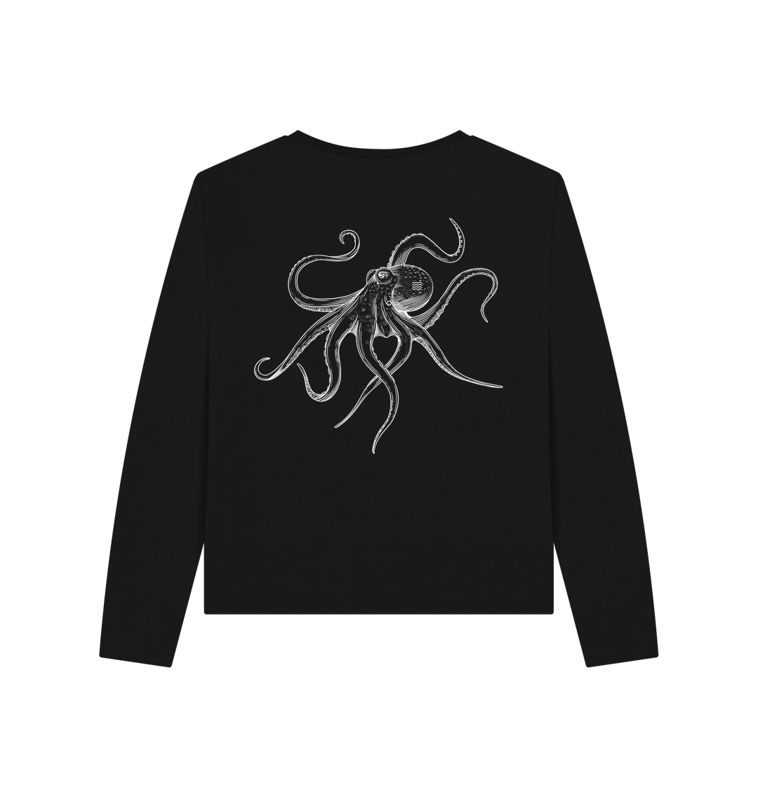 Black Printed T-shirt Back