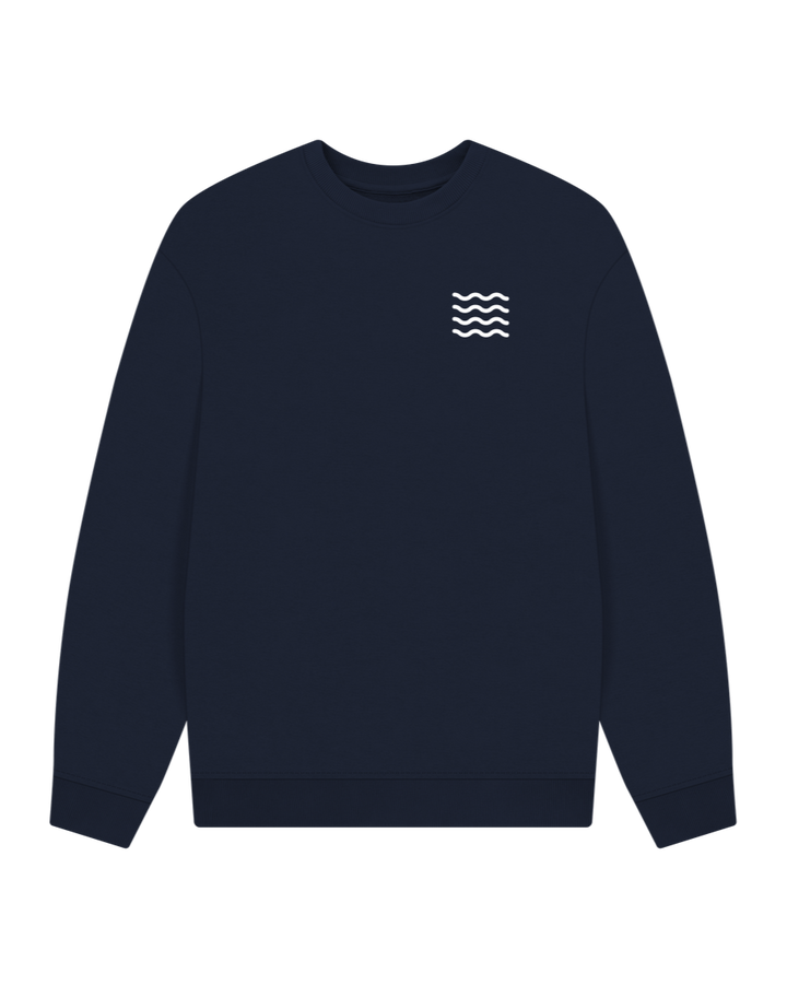 Navy Blue Ocean Guardians Oversized Sweatshirt