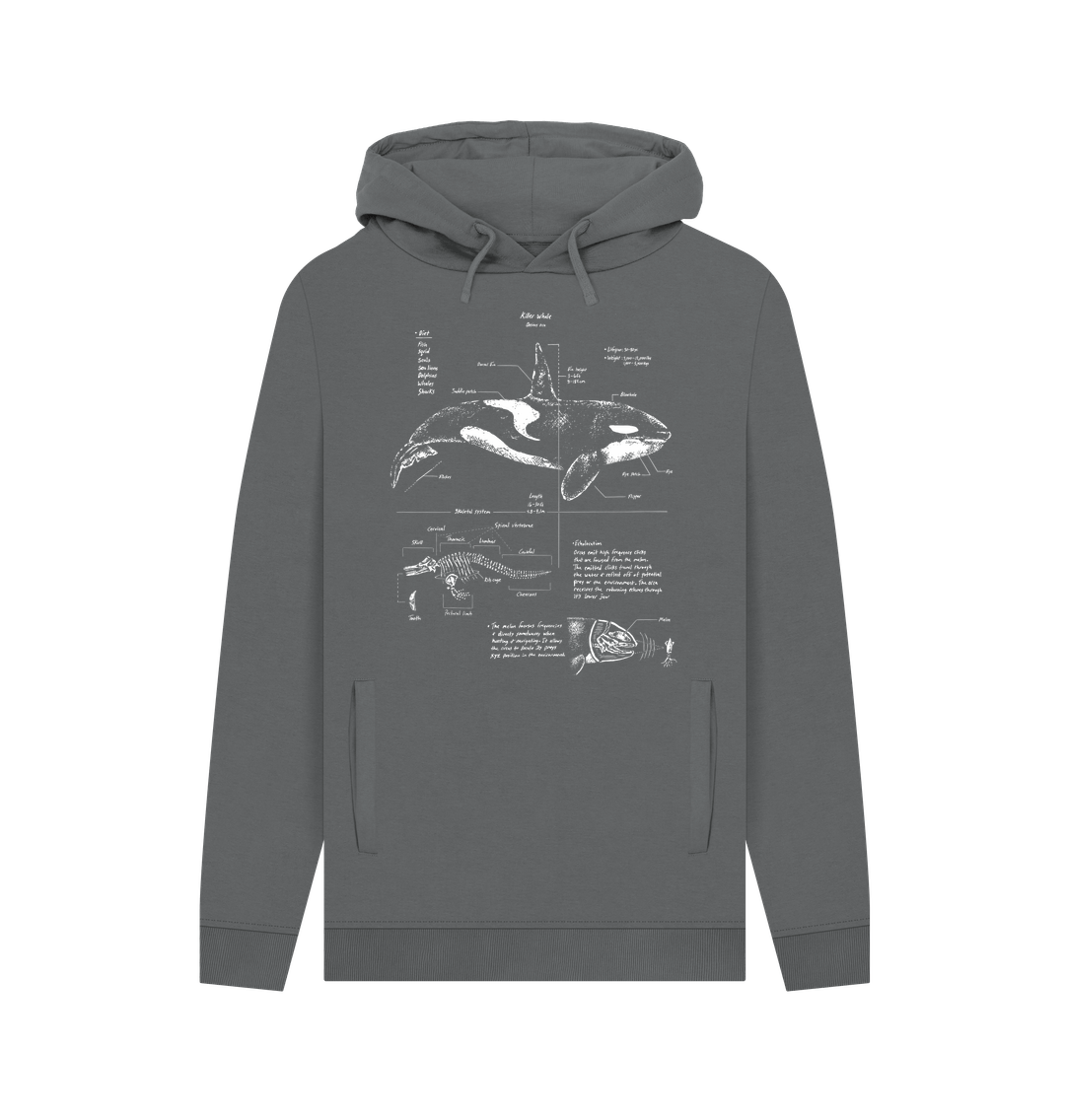 Slate Grey Printed Hoody