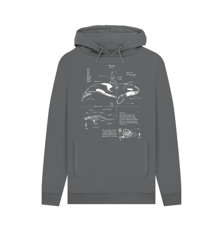 Slate Grey Printed Hoody