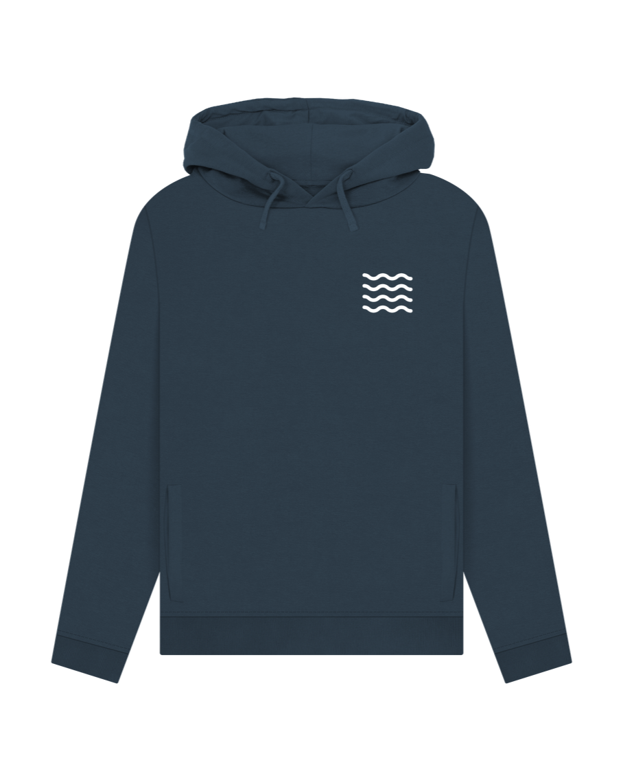 Navy Blue Fins Women's Hoodie