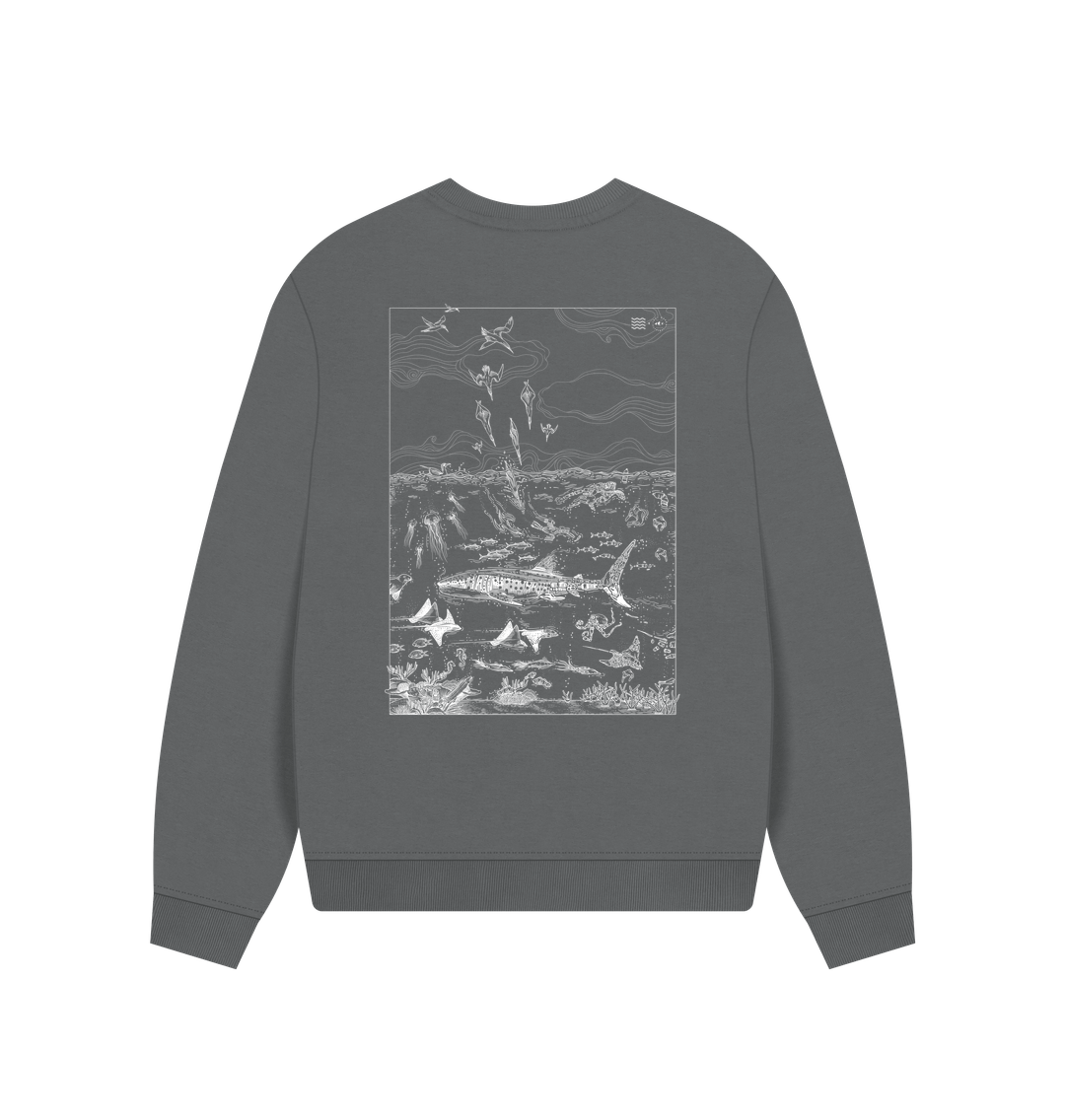 Slate Grey Printed Sweater