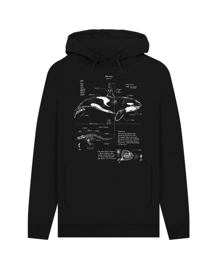 Black Orca Anatomy Hoodie