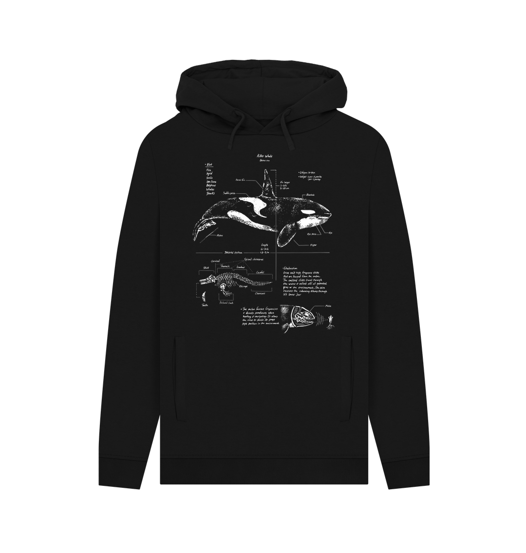 Black Printed Hoody