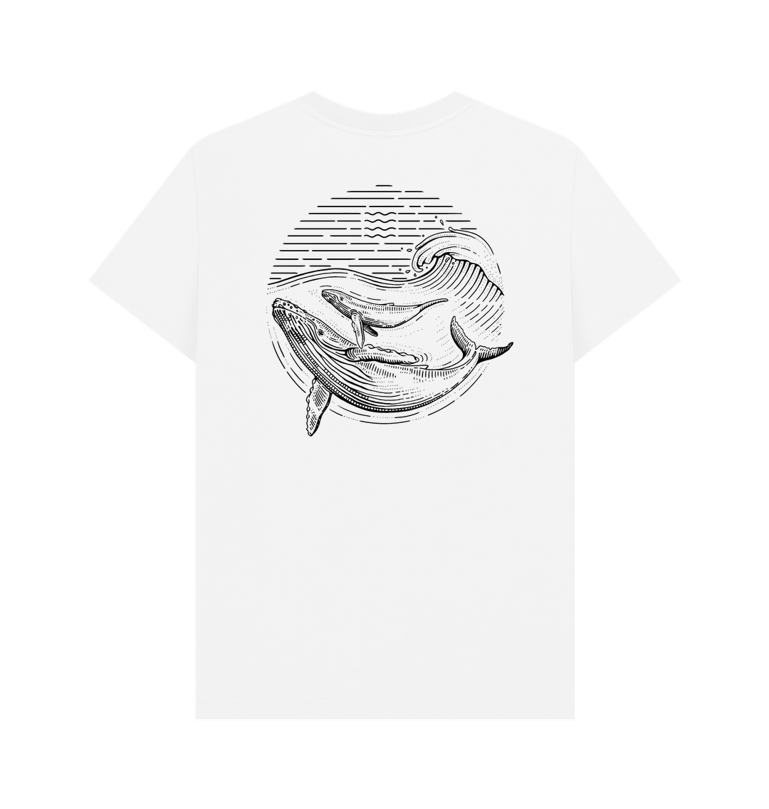 White Printed T-shirt Back