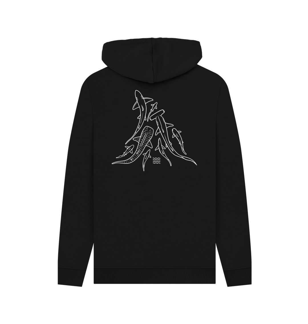 Black Printed Hoody