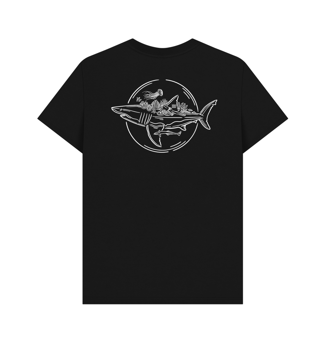 Black Printed T-shirt Back