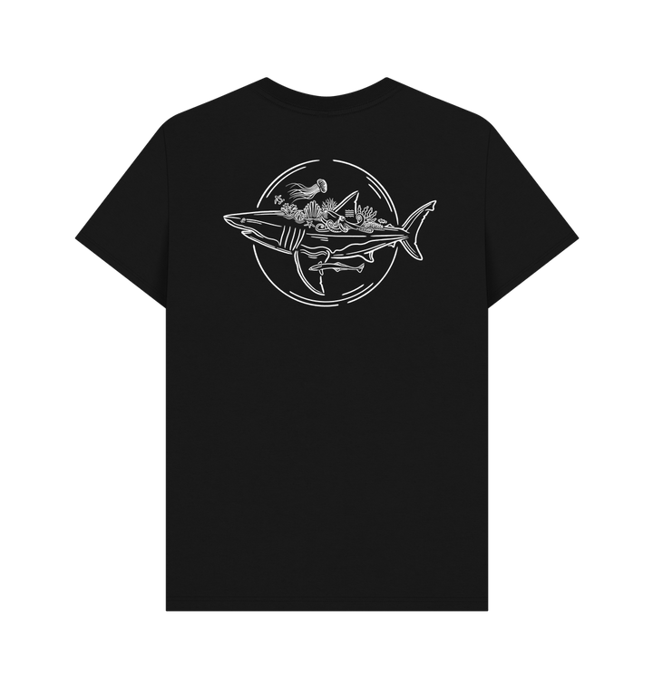 Black Printed T-shirt Back