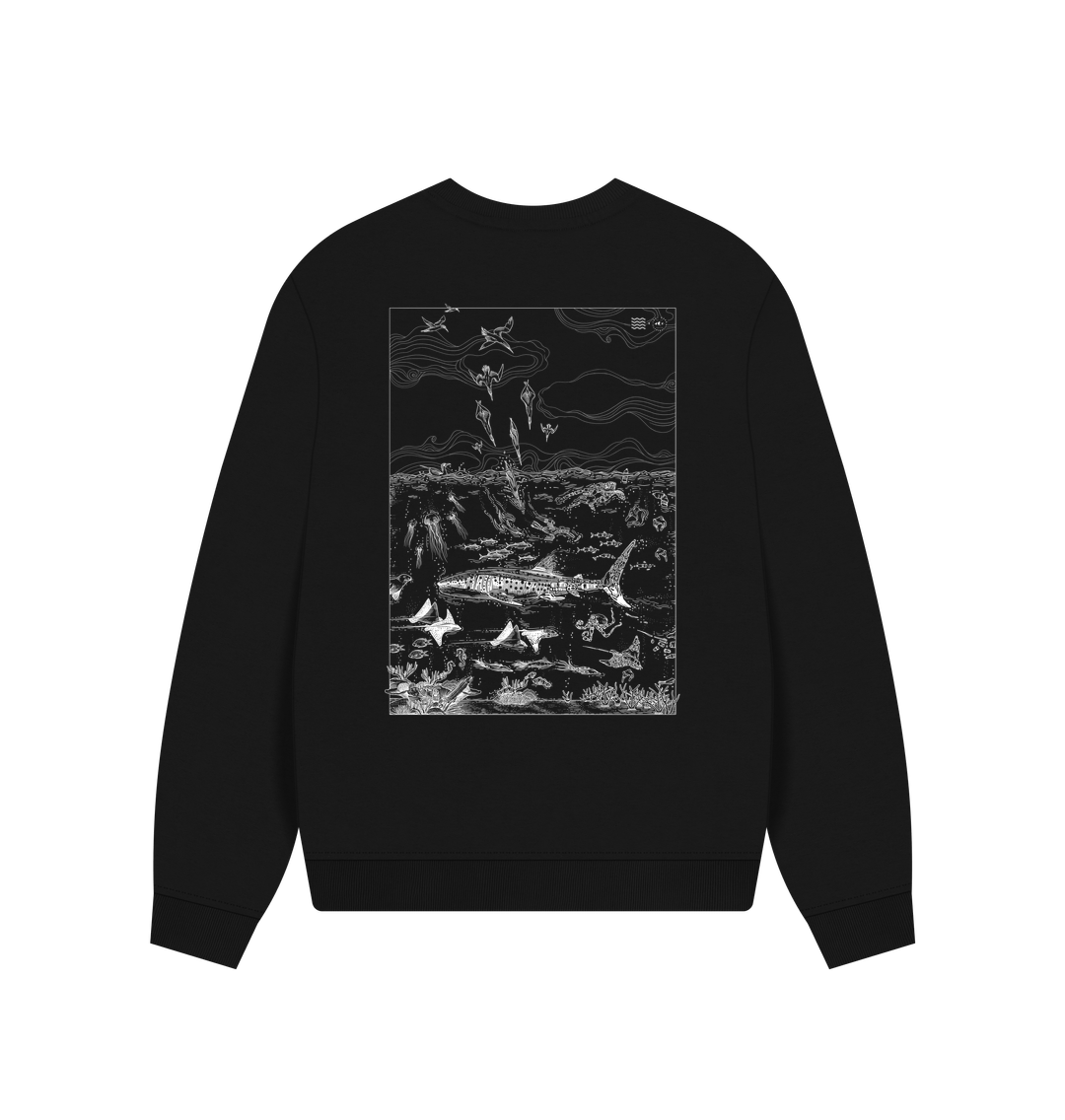 Black Printed Sweater