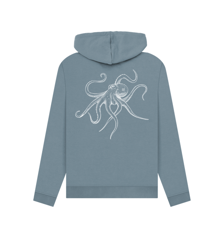 Stone Blue Printed Hoody