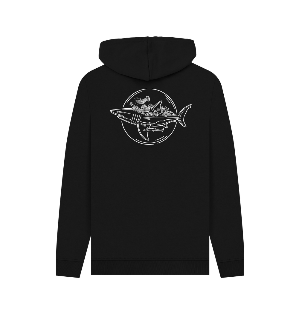 Black Printed Hoody