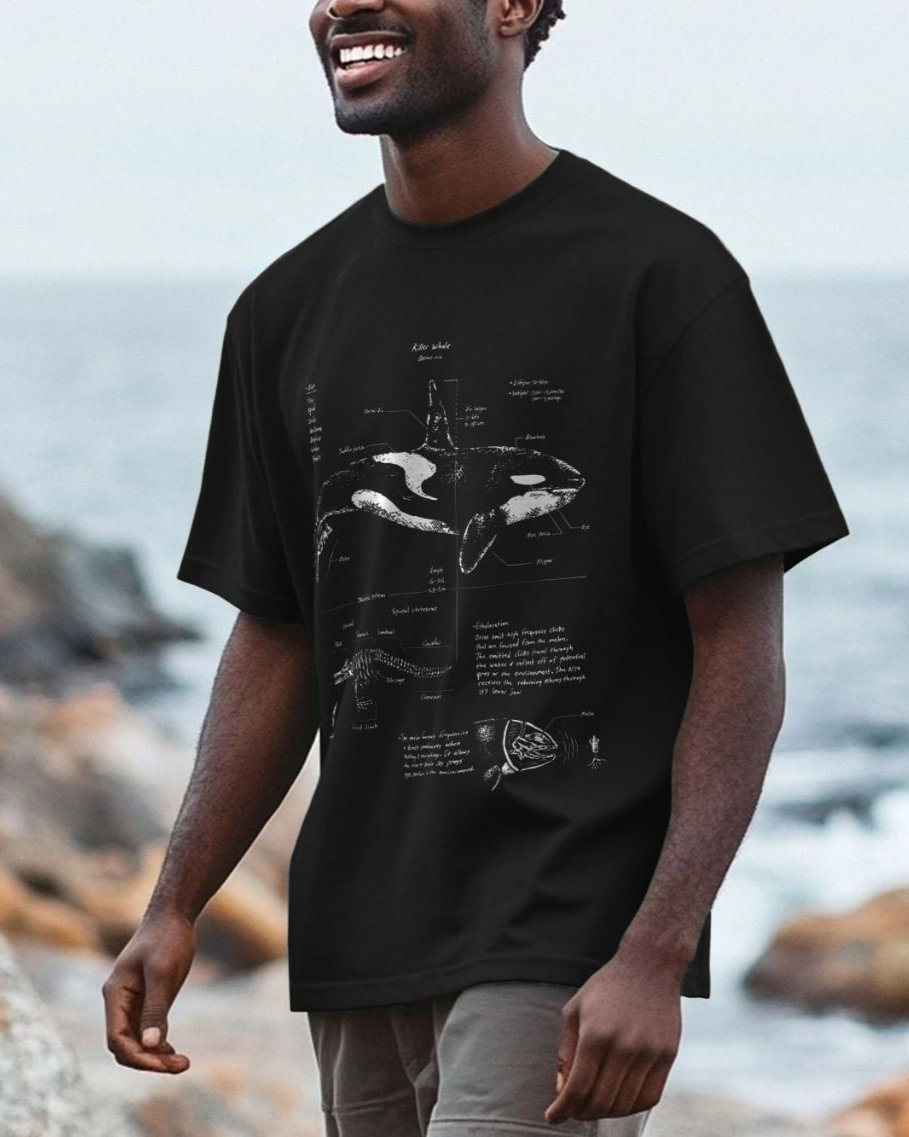 Orca Anatomy Oversized T-shirt