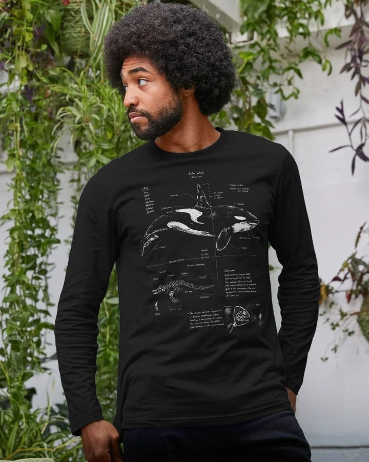 Orca Anatomy Long Sleeve T-shirt