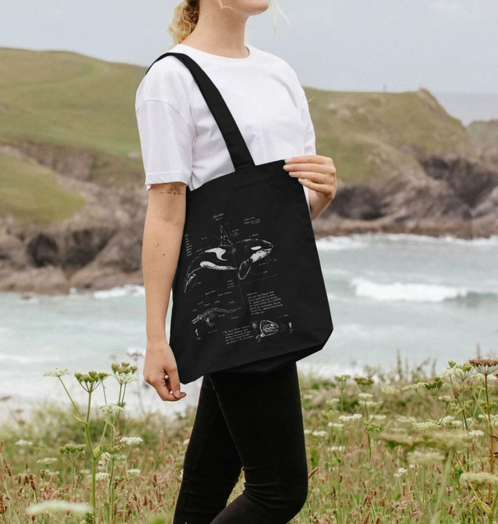 Orca Anatomy Tote Bag